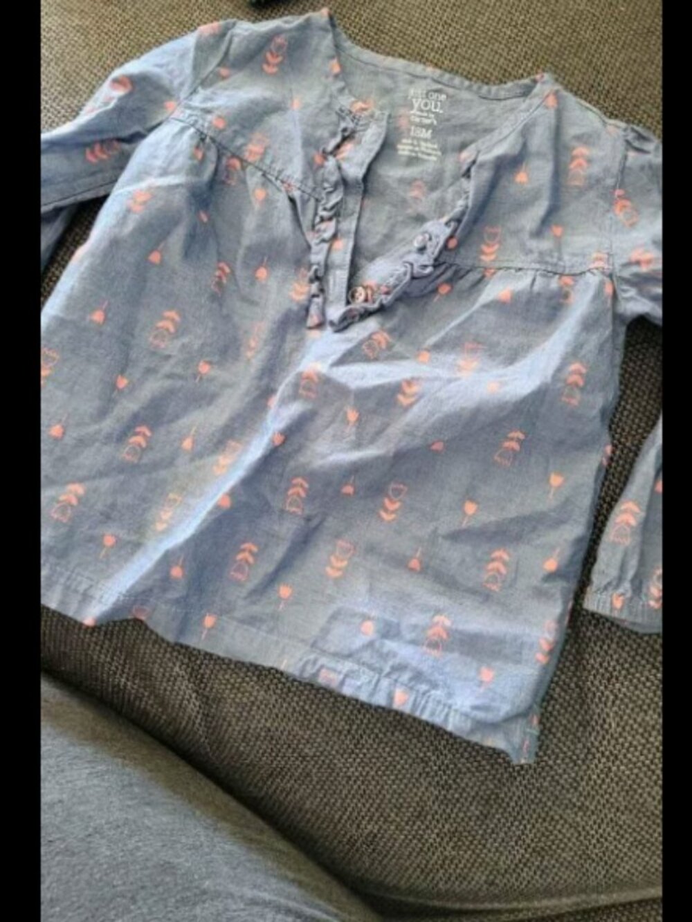 Girls size 18 months long sleeve shirt